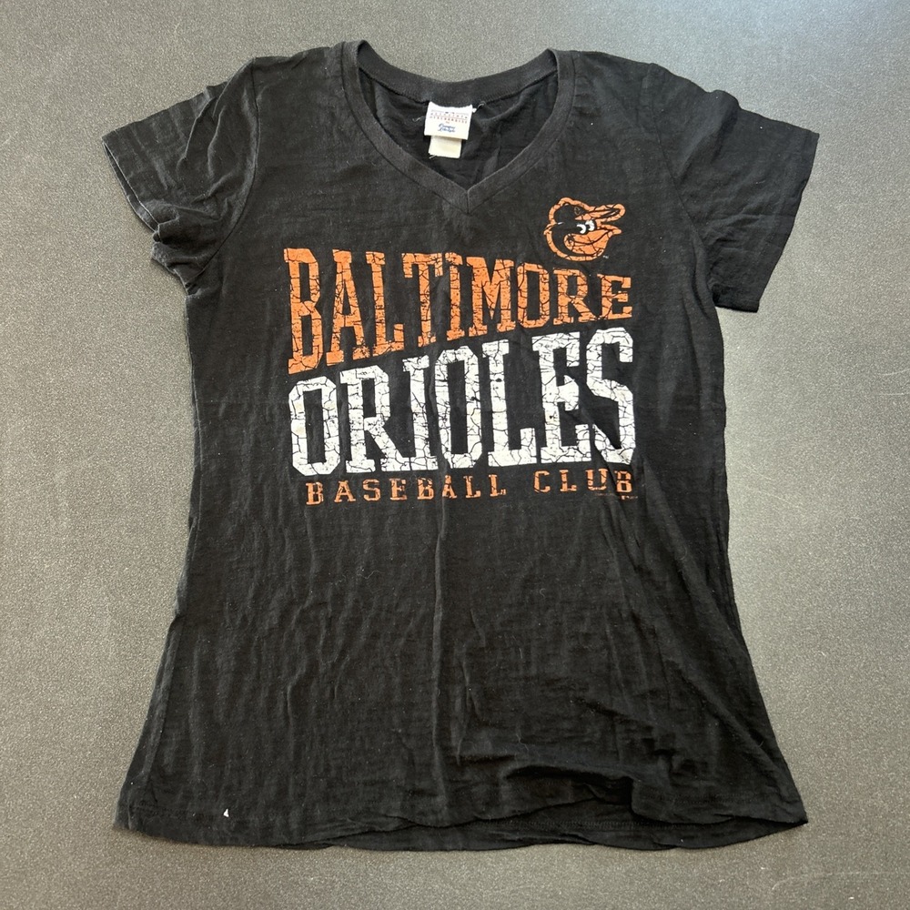 Baltimore Orioles Women's V-Neck Tee Shirt MLB Team Size L